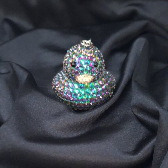 Rubber Ducky Keychains/Bag Charms, Bling Rubber Ducks, Bedazzled Ducks - Picture 8 of 15